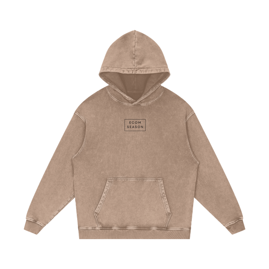 ECOM SEASON Badge Beige Hoodie